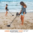 thumbnail image 4 of Metal Detector Adjustable Waterproof Metal Finder 31-41in with DISC and Pinpoint Modes Audio Prompt for Adults and Junior Lightweight Foldable Easy to Carry, 4 of 7