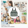 thumbnail image 7 of Honeii Hedgehogs and Flowers Print Lunch Box,Insulated Lunch Bag,Lunch Tote Bags,Leakproof Cooler Lunch Case for Travel Work Picnic, 7 of 7