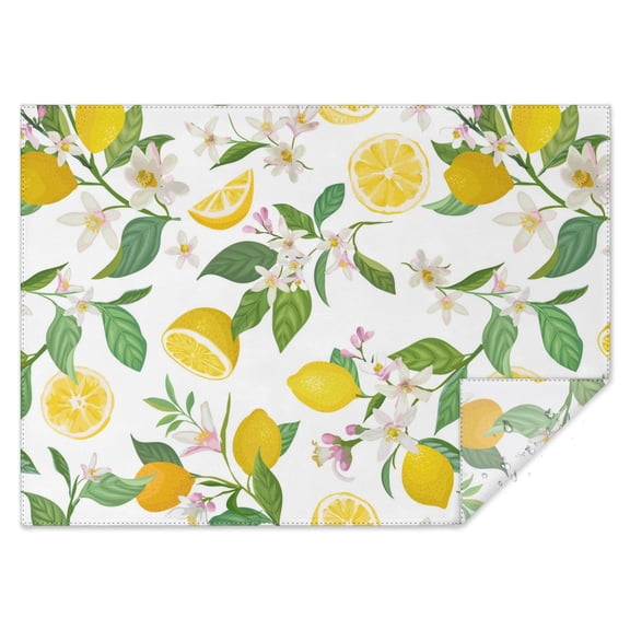 Yellow Lemon Fruits Table Cloth,Wrinkle Resistant Table Cover with Polyester,Waterproof Reusable Table Clothes for Home Decor Summer Spring Picnic Dining Holiday (Rectangle,60x84inch)