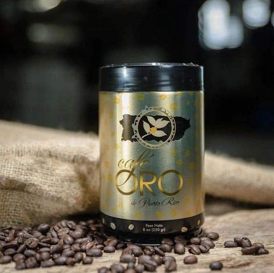 Cafe Oro De Puerto Rico - Ground Coffee - Medium Roast - Net Content 8oz Can