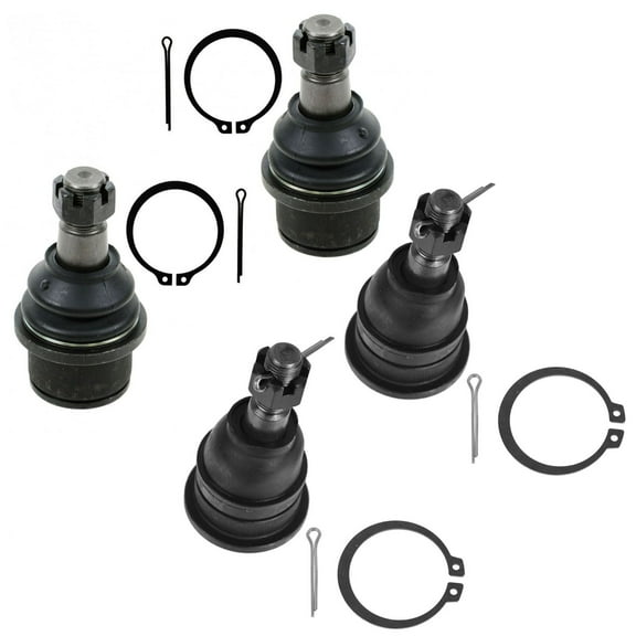 TRQ 4 Piece Kit Upper Lower Ball Joint Set Front LH RH for Ram Pickup Truck 2WD PSA63338