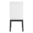 thumbnail image 2 of Steve Silver Yves Rubbed Charcoal 8-Piece Dining Set with White Side Chairs, 2 of 7