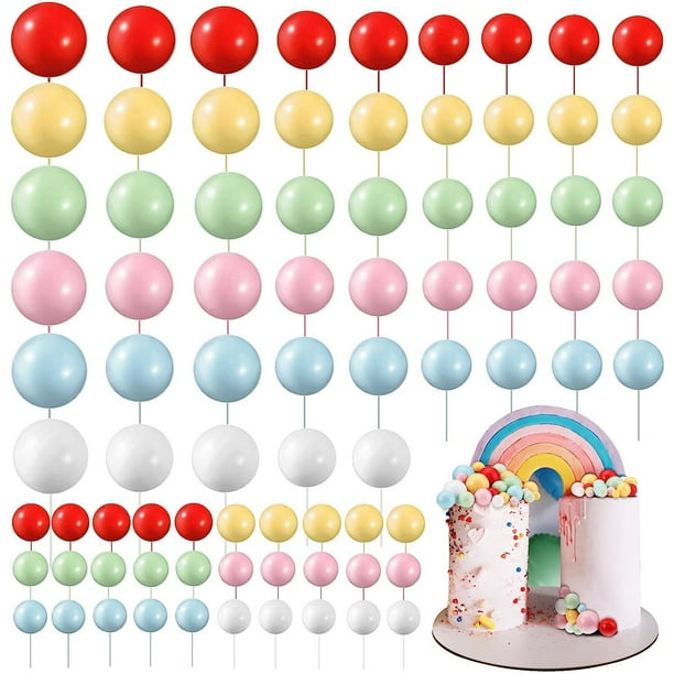 108 bolas de espuma para decoración de tartas, globos, cupcakes, para bodas, aniversarios y cumpleaños.