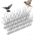 thumbnail image 1 of Stainless Steel Bird Spikes - 4 Pack - Anti-Pigeon Repellent for Balcony Roofs & Windows, 1 of 5
