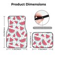 thumbnail image 5 of Yiaed Watermelon Print Carpet Floor Mats for Cars, Auto Accessories Front & Rear Car Floor Mats Car Floor Foot Mat Sets of 4 Pieces, 5 of 7