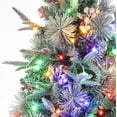 thumbnail image 3 of Eastvita (C 1Pc) 4.5FT Pre-Lit Christmas Tree, Mini Potted Snow Flocked Xmas, Light Box, 78 LED, Battery, Home Party Decor, 3 of 8