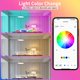 thumbnail image 2 of QUTETN 8pcs, A19 E26 Smart LED Bulbs - RGBW 629.92inch Color, Dimmable 9W 800LM, Wireless Music Sync 60W Equal Power., 2 of 4