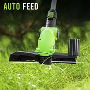 Steelite 12-inch 21V Cordless String Trimmer, Battery Powered Weed Wacker & Lightweight Grass Trimmer with 2.0Ah Battery and Charger, Electric Weed Eater for Trimming and Edging
