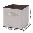 thumbnail image 3 of Fiudx Caja Organizadora, Contenedor de Almacenamiento Resistente de Tela No Tejida, Diseño Ligero y Plegable, Gran Capacidad para Ropa y Juguetes, Ideal para El Armario de La Oficina En Casa, Solució, 3 of 4