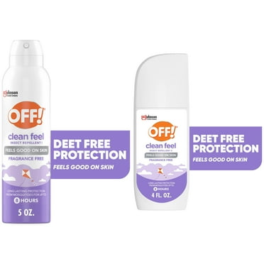 OFF! CLEAN FEEL CAMP AEROSOL PICARIDIN 5OZ 1PK + OFF! CLEAN FEEL CAMP LIQUID SPRAY OFF PICARIDIN 4OZ 1PK