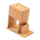 thumbnail image 4 of Soporte para cuchillos de madera de caucho - Soporte para cuchillos - Soporte para cuchillos sin cuchillos - Apto para 5 cuchillos diferentes - Soporte para cuchillos para una cocina organizada y orde Namotu LN-1977, 4 of 6