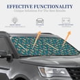 thumbnail image 7 of Picia Frog and Mushrooms 2 Piece Car Windshield Sun Shade Foldable | Foldable Sun Shield for Front Window Blocks UV Rays and Keeps Your Vehicle Cool-, 7 of 7