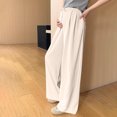 thumbnail image 5 of Maternity Work Pants High Waisted Straight Leg with Belly Support Comfortable Breathable Fabric, 5 of 5