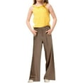 thumbnail image 2 of Kids Sweatpants Casual Straight Leg Sweatpants Girls Coffee Sweatpants Baggy Pants Clothes Girls 10-11 Years, 2 of 9