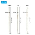 thumbnail image 2 of Uxcell Graduated Dropper Pipettes Kit, 3 Pack 0.5ml/1ml/5ml Borosilicate Glass Pipette with Rubber Squeeze Bulb for Transfer Liquid for Lab, Chemistry, 2 of 7