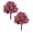 Hot Pink-2Pcs, variant on Artificial Flowers with Ground Spikes, 22 Inch Realistic Geranium Begonia Violet Faux Floral Arrangement, UV Resistant Outdoor Garden Patio Yard Decor