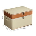 thumbnail image 3 of SuoKom Double Layer Oxford Zipper Clothes Storage Bag Wardrobe Storage Box Portable Storage Bag Winter Quilt Storage Box, 3 of 7