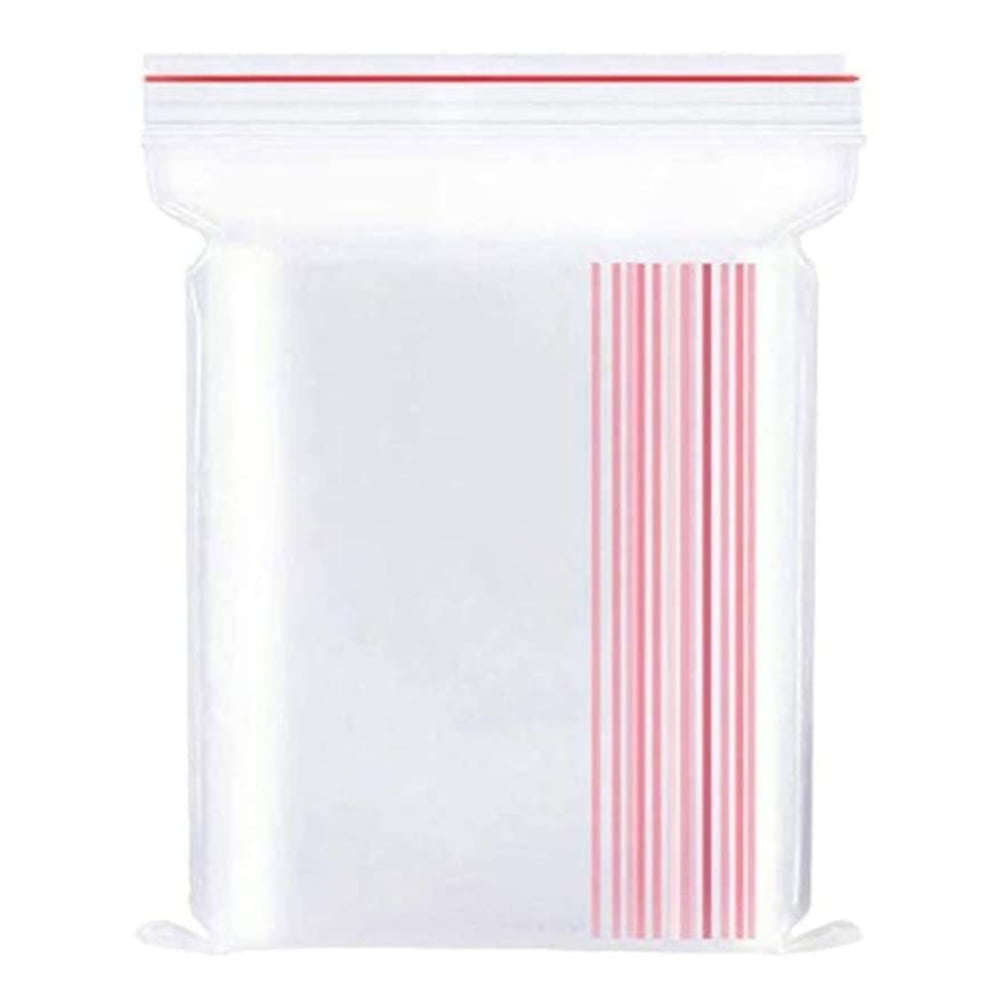 200 x SMALL GRIP PRESS SEAL BAGS CLEAR PLASTIC FOOD POUCHES NEW 