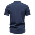 thumbnail image 4 of pstuiky camisetas de hombre, Suéter informal de manga corta con cuello alto y diseño liso cómodo para hombre ropa de hombre xl, 4 of 4