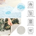 thumbnail image 3 of Yayeee Bath Rug for Bathroom Floor Non Slip Contour Fluffy Soft Absorbent Mat, 20"x24", Cartoon Christmas Trees, 3 of 7