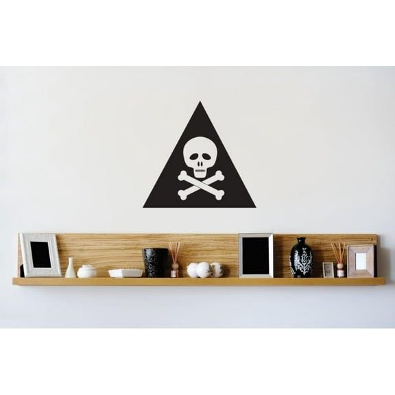 Custom Wall Decal Vinyl Sticker : Skull Image Bedroom Bathroom Living Room Mural : 12 X12" -
