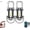2pcs, variant on Portable Rechargeable Bright Keychain Flashlight Phone Charger, Mini Keychain Flashlight, 7 Modes, 1200 Lumens EDC Waterproof Keychains Flashlight
