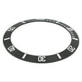 thumbnail image 2 of REPLACEMENT BEZEL INSERT BLACK SILVER FONT FOR WATCH 25.20MM X 20MM, 2 of 2