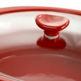thumbnail image 4 of Crockpot Appleton 2qt Oval Stoneware Casserole Dish in Red with Lid, 4 of 5