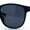 Blue Wood - Black, variant on Mens Antiglare Polarized Round Horn Rim Keyhole Woodgrain Plastic Sunglasses Blue Wood - Black