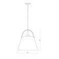 thumbnail image 7 of Z Lite 726P18-MB-HBR 18 in. Z-Studio 1 Light Matte Black & Heritage Brass Pendant Ceiling Light, 7 of 7