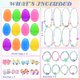 thumbnail image 2 of Juego de huevos de Pascua LUKBERA con joyas falsas para niñas, 12 piezas, 2 of 7