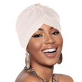 thumbnail image 4 of EnJoCho Women Vacation Cap Ladies Ethnic Boho Hair Cover Wrap Turban Headwear Turban Cap For Women Cancer Head Hat Cap, 4 of 4