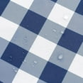thumbnail image 5 of Checkered Round Tablecloth 60 Inch - Waterproof Stain and Wrinkle Resistant Washable Fabric Table Cloth for Dining Room Party Outdoor Picnic, Navy Blue and White, 5 of 6