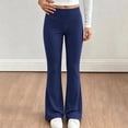 thumbnail image 2 of LIaqionyy Girl's Leggings Flare Pants High Waisted Yoga Bootcut Pant Kids Full Length Bell Bottoms Legging, 2 of 8