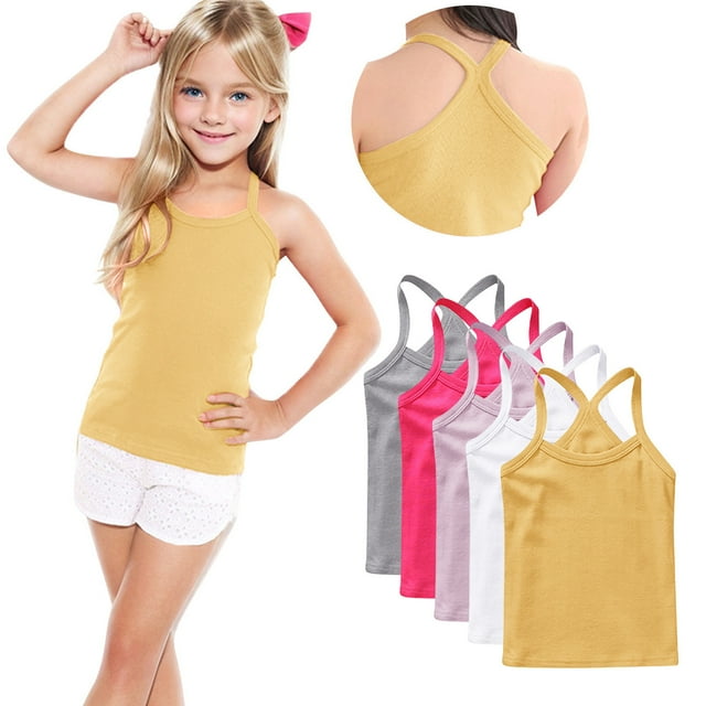 Idées de Mode Mignonnes Camisole Sans Manches Douce pour Filles pour Occasions Décontractées et Formelles
