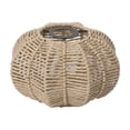 thumbnail image 2 of 9.06in Living Room Iron Frame Rattan Lamp Shade Handwoven Rope Pendant Light Cover Rustic Round Ceiling Lighting Decorative Accent, 2 of 6