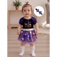 thumbnail image 6 of BemeyourBBs Baby Girl Halloween Outfit Pumpkin Ghost Print Romper Dress Headband, 6 of 9