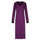 thumbnail image 4 of Women's Long Sleeve Nightgown V Neck Side Slit Nightdress Casual Loose Comfy Long Dresses Pajamas with Pockets,Other,XL, 4 of 5
