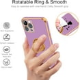 thumbnail image 3 of iPhone 12 Pro Max Case, 12 Pro Max Case, Slim Fit Soft 360° Ring Holder Kickstand Magnetic Car Mount Supported Shockproof Protective Phone Cover for iPhone 12 Pro Max 6.7 Inch, Purple/Golden, 3 of 18