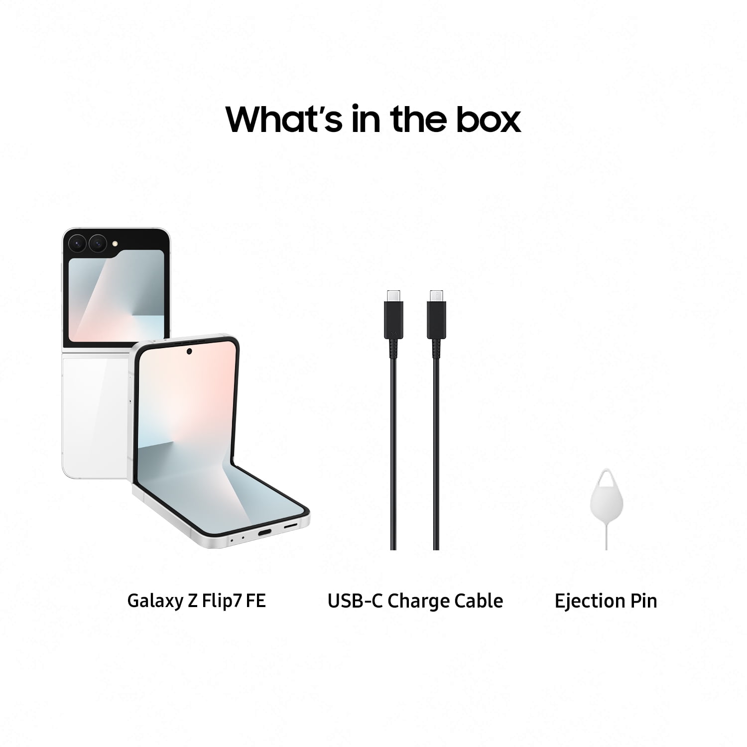 Unlocked Samsung Galaxy Z Flip7 FE SM-F761U1 Cell Phone 256GB, White