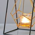 thumbnail image 3 of Candelabro de metal moderno decorativo romántico candelabro marco para sala de estar hotel restaurante modelo columpio, 3 of 5