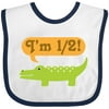 Inktastic Half Birthday 1/2 Boy Alligator Baby Bib Outfit Shirt Apparel Im One 6