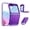 Purple, variant on Allytechgroup Rugged Galaxy Z Flip 6 Case, Military Grade Shockproof Phone Case for Samsung Galaxy Z Flip6, Bumper Anti-Slip Cover for Women Men, Black