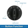thumbnail image 4 of No. 1K0941431AS/5ND941 Interruptor de faros para Volkswagen Jetta Golf Interruptor de atenuador de faros Negro, 4 of 7