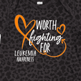 thumbnail image 4 of Inktastic Worth Fighting for Leukemia Awareness Orange Heart Boys or Girls Baby Bodysuit, 4 of 5