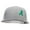 Heather Grey White, variant on Green Awareness Symbol 6 Panel Structured Deluxe Trucker Cap - Heather Charcoal Black OSFM