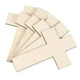 thumbnail image 4 of Raindrops Khaki CrossShaped Wooden Pieces for DIY Crafts and Kids Creative Projects 36 Pieces Lightweight Safe Smooth, 4 of 8