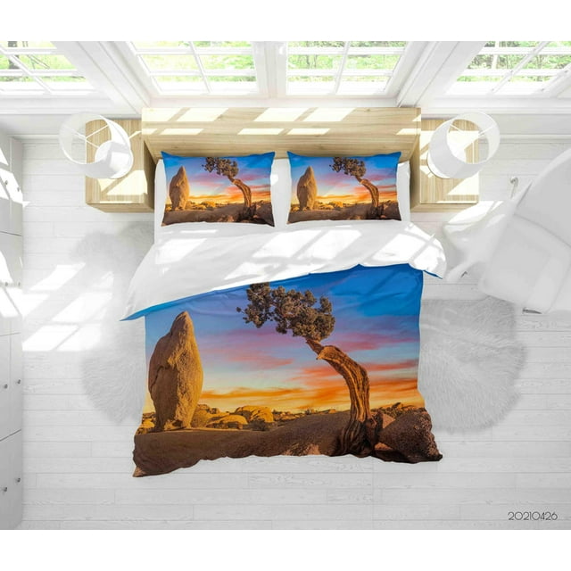 3D Sunset Sky Landscape Quilt Cover Set Bedding Set Duvet Cover Pillowcases 244