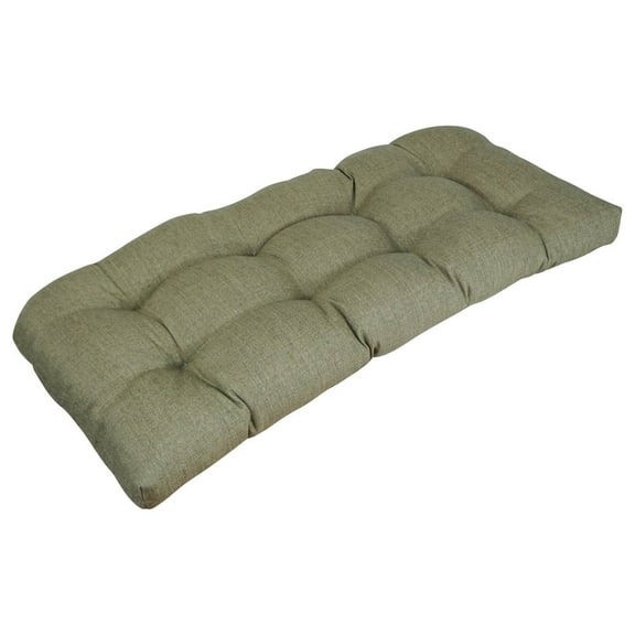 Blazing Needles 42-inch by 19-inch Premium Olefin Tufted Outdoor Loveseat Cushion