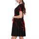 thumbnail image 2 of Disketp Red Spider para Vestido de Manga Corta para Mujeres, Vestidos de Verano para Mujeres, Casual y Holgado para la Playa, 2 of 6